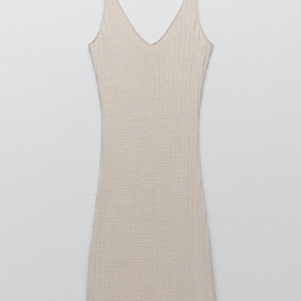Neutral zara dress